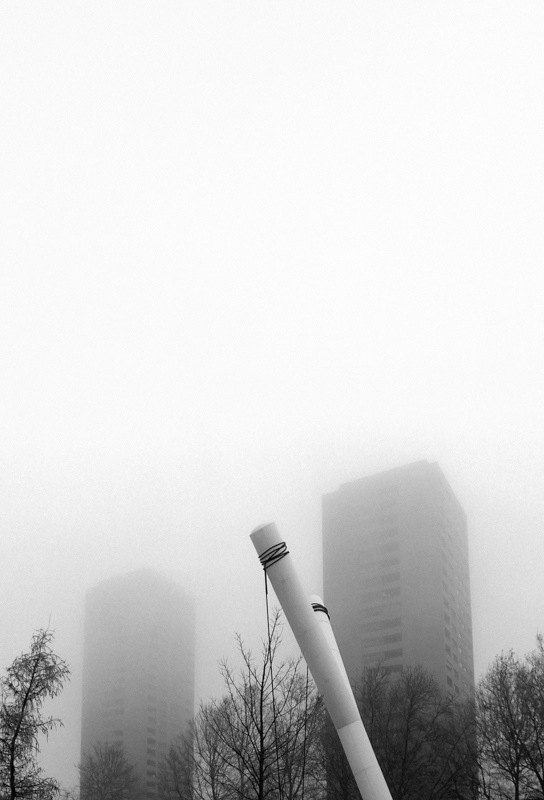 foggy towers